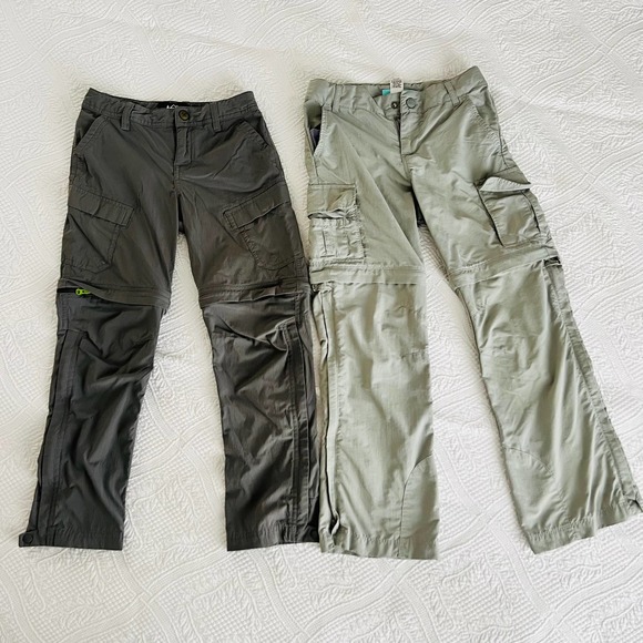 REI Girls Zip-Off Hiking Pants Shorts Size 6-7